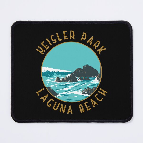 Item preview, Heisler Park California Retro Distressed Circle designed and sold by KrisSidDesigns.