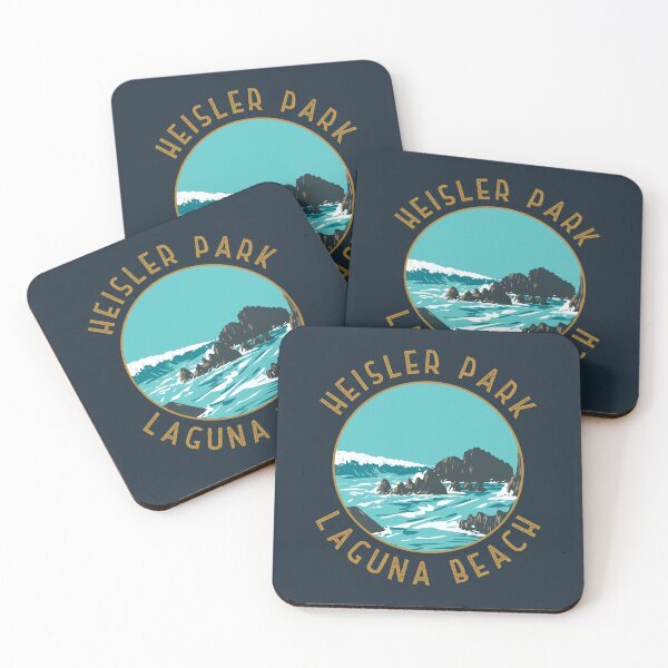 Item preview, Heisler Park California Retro Distressed Circle designed and sold by KrisSidDesigns.