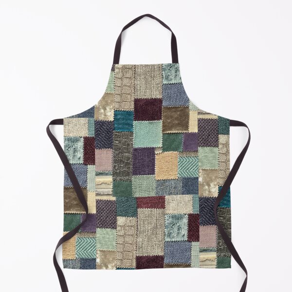 Item preview, Patchwork Textured Fabric Design in Cool Shades designed and sold by PilgrimCraft.
