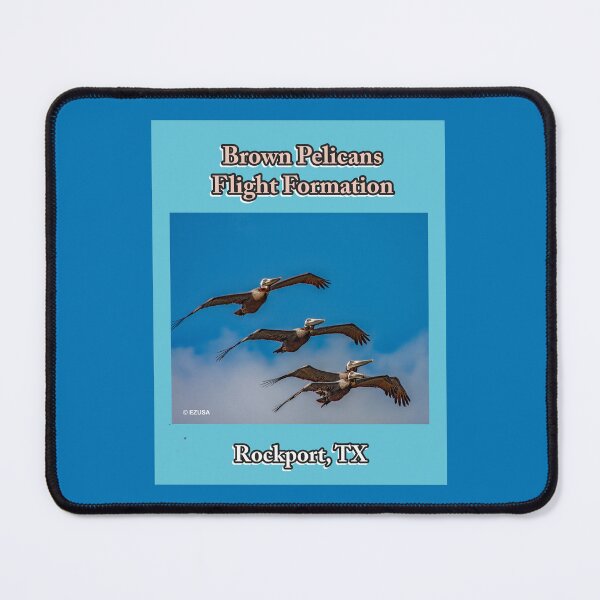Item preview, For The Bird Lover In You: Brown Pelican's In Flight Formation Over Rockport, Texas designed and sold by MoreEZUSA-Here.