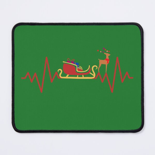 Item preview, My Heartbeat Thrills At The Sound of Santa's Sleigh and Reindeer  designed and sold by ASeasonalFlair.