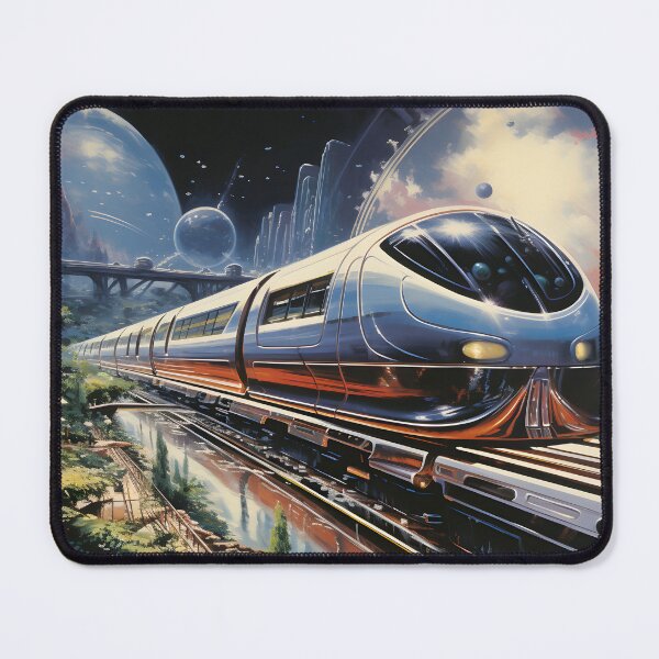 Item preview, Futuristic High-speed Train and the Landscape of Nature designed and sold by Je-we.