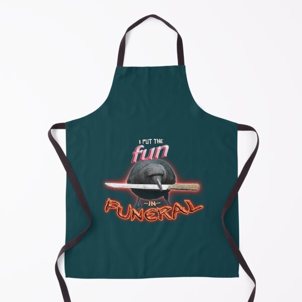 Item preview, Crow with knife I put the fun in funeral word designed and sold by DarionLeven.