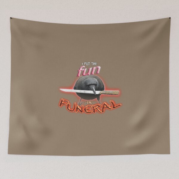 Item preview, Crow with knife I put the fun in funeral word   designed and sold by DarionLeven.