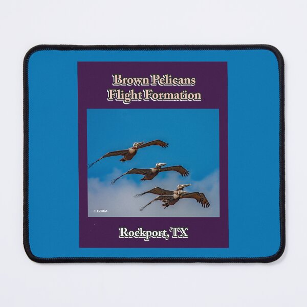 Item preview, The Perfect Gift For A Bird Lover: Brown Pelican's In Flight Formation Over Rockport, Texas designed and sold by MoreEZUSA-Here.