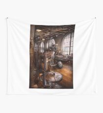 Machinist - Industrial Drill Press Wall Tapestry