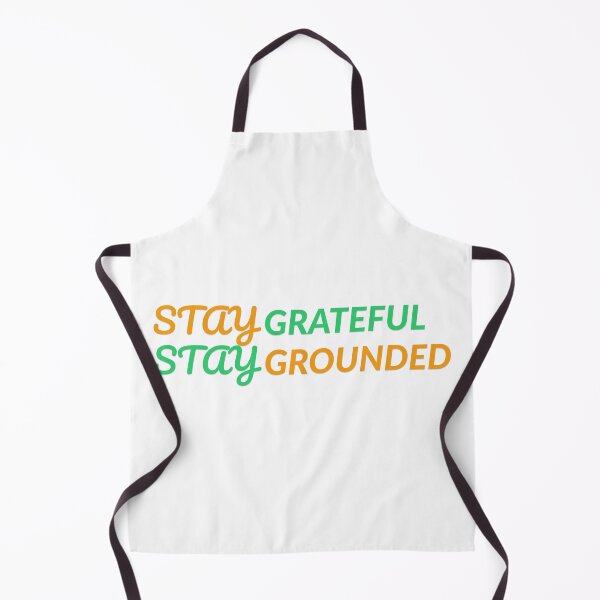 Item preview, Stay Grateful, Stay Grounded Typography Tee designed and sold by Prints Shoppe.