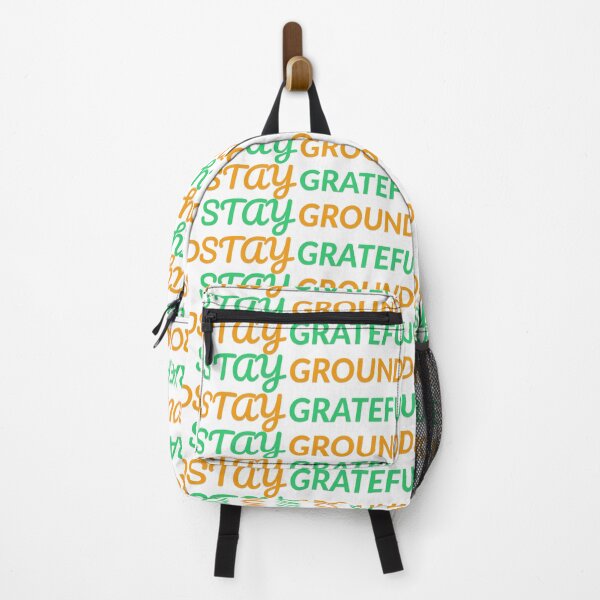 Item preview, Stay Grateful, Stay Grounded Typography Tee designed and sold by Prints Shoppe.