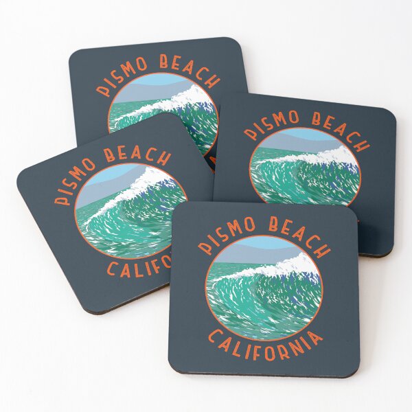 Item preview, Pismo Beach California Retro Distressed Circle designed and sold by KrisSidDesigns.