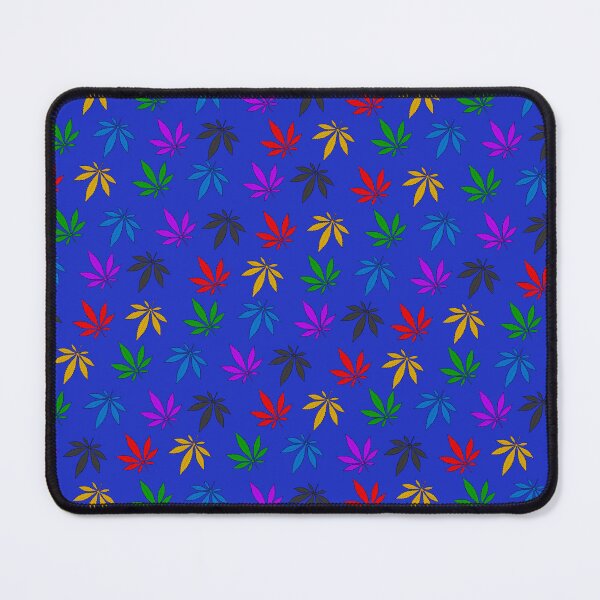 Item preview, colorful marijuana - ocean blue designed and sold by ZiphGames.