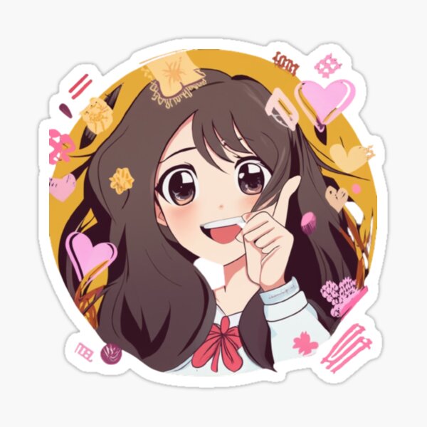 Hikari - The Radiant Sunbeam, Adorable Anime Girl Sticker for Sale by  AnimeUSA