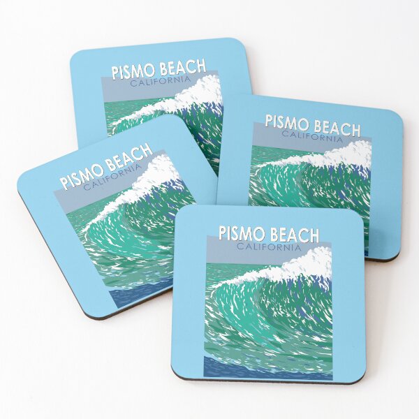 Item preview, Pismo Beach California Travel Art Vintage designed and sold by KrisSidDesigns.