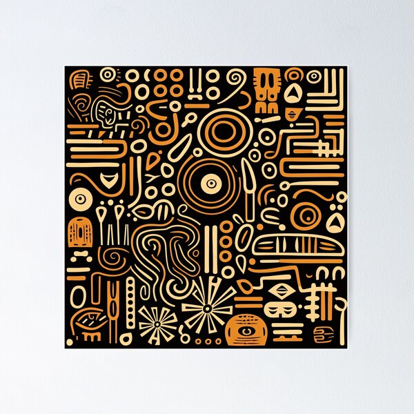 Item preview, Bogolan 03, African motifs in vibrant colours, beauty and fashion designed and sold by br3wow.