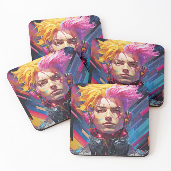 Item preview, Hacker Prodigy - Cyberpunk Vaporwave Art | Anime Retro Aesthetic designed and sold by AeonAcademy.