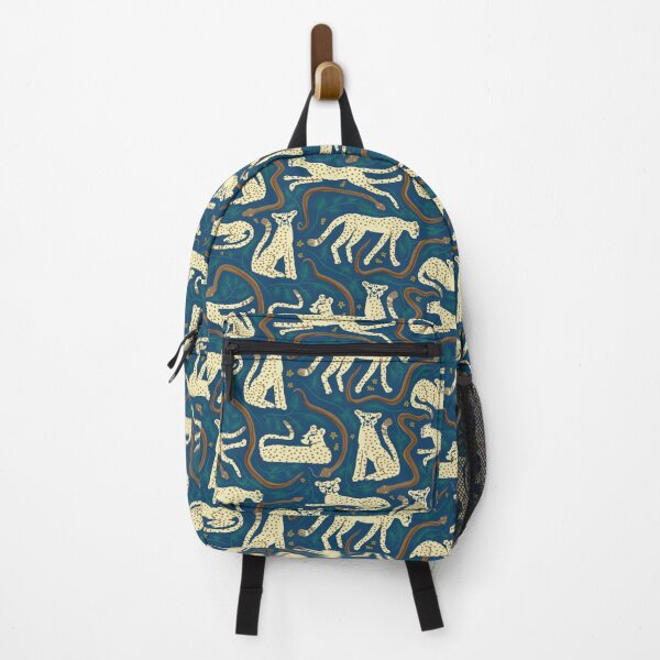 Item preview, Cheetah, Rock Python, and Rooibos Medley | blue brown tan green designed and sold by Ingrid Poole.