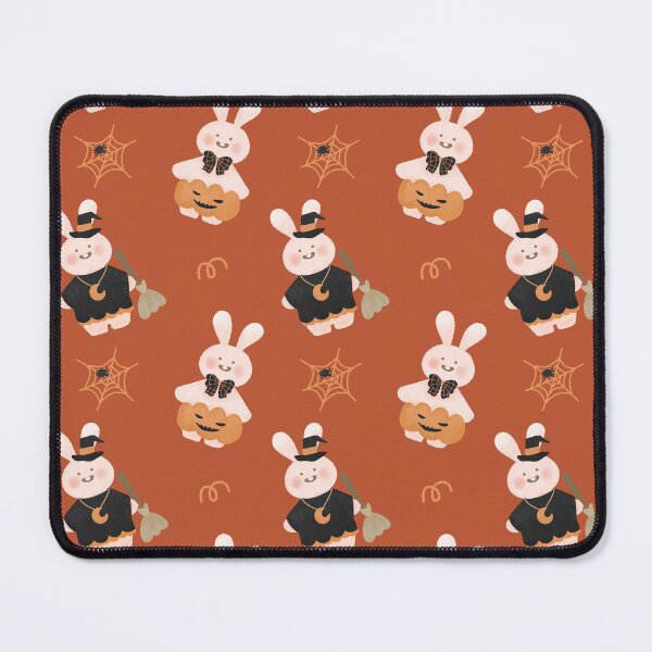 Item preview,  Kawaii Cute baby bunny spooky witch pumpkin halloween pattern gift designed and sold by TNwandesignart.