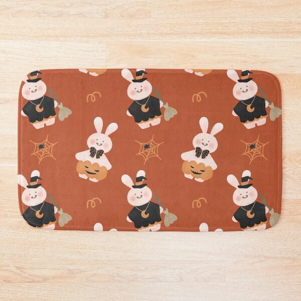 Item preview,  Kawaii Cute baby bunny spooky witch pumpkin halloween pattern gift designed and sold by TNwandesignart.