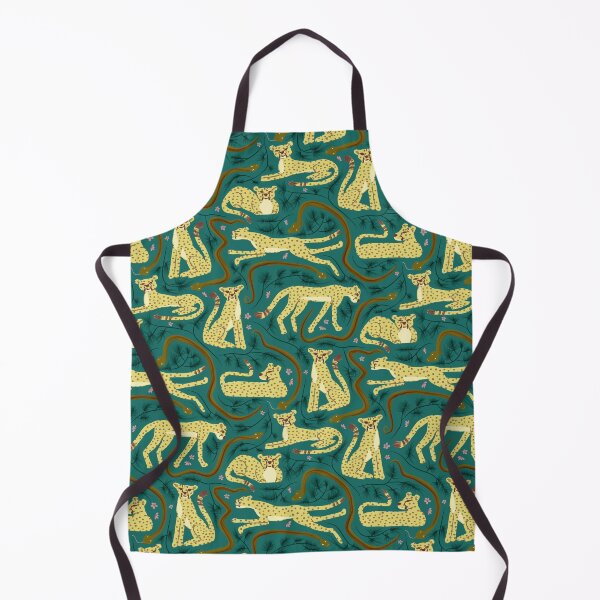 Item preview, Cheetah, Rock Python, and Rooibos Medley | dark green designed and sold by Ingrid Poole.