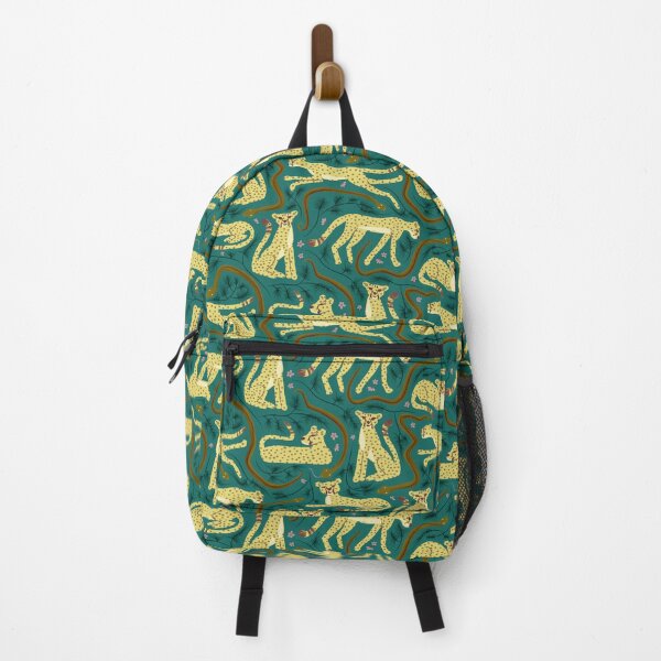 Item preview, Cheetah, Rock Python, and Rooibos Medley | dark green designed and sold by Ingrid Poole.