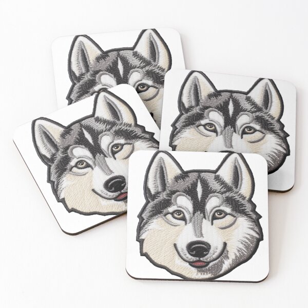 Item preview, Cool iron dog patches,siberian husky designed and sold by pkk1designsart.