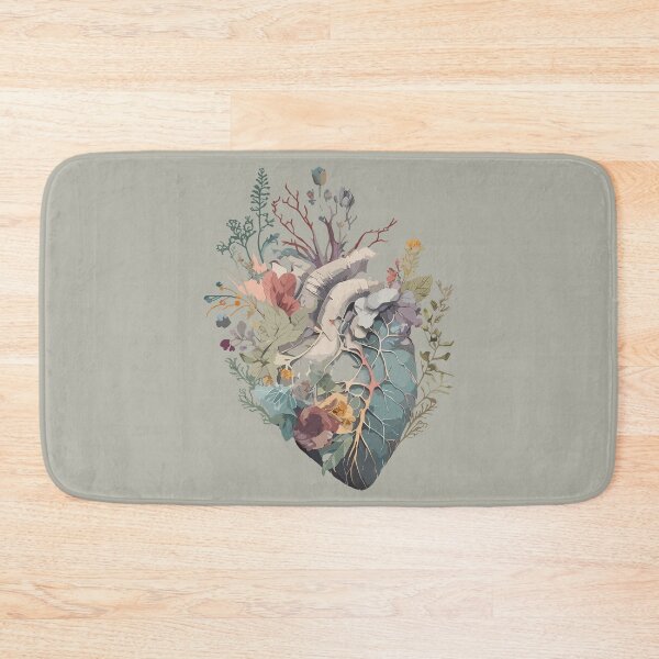 Item preview, Whimsical Anatomy: Foliage and Fantasy, blooming heart cutout for sticker designed and sold by EmeraldeaArt.