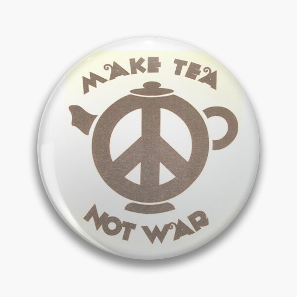 Item preview, Vintage Make Tea Not War 1960's designed and sold by ArtWithHearts11.