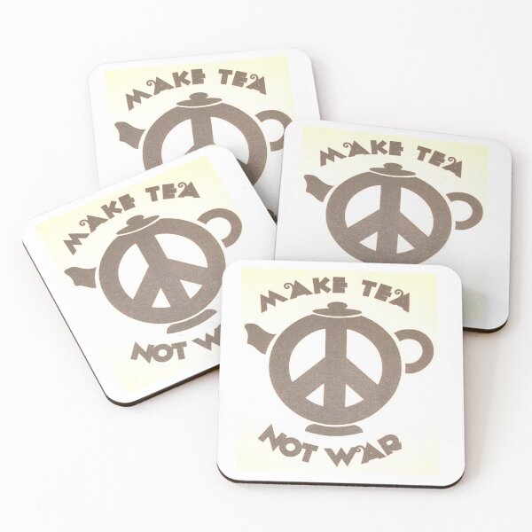 Item preview, Vintage Make Tea Not War 1960's designed and sold by ArtWithHearts11.