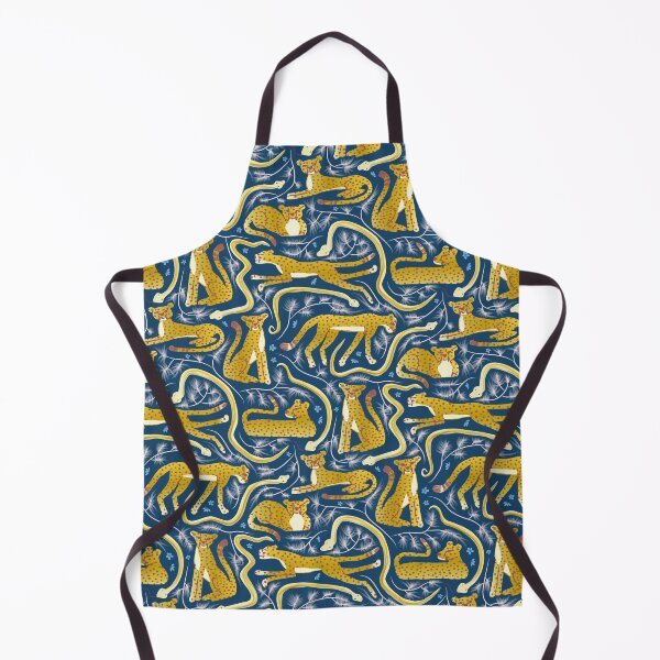 Item preview, Cheetah, Rock Python, and Rooibos Medley | gold dark blue designed and sold by Ingrid Poole.