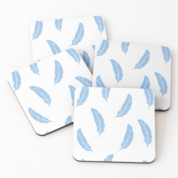 Item preview, Delicate blue feathers designed and sold by smileykty.