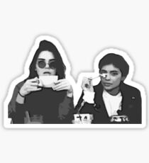 Kendall and Kylie Coffee cups Sticker