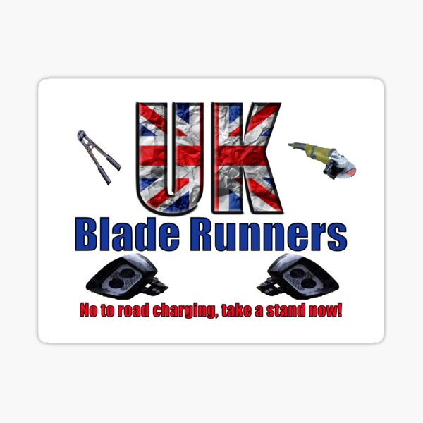 Item preview, UK Blade runners, take a stand now (White background) designed and sold by PicsByTony.