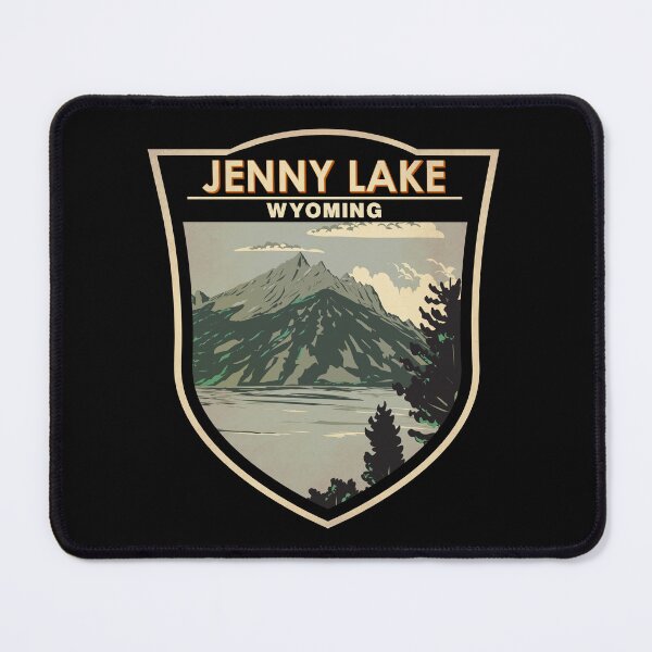 Item preview, Jenny Lake Wyoming Travel Art Badge designed and sold by KrisSidDesigns.
