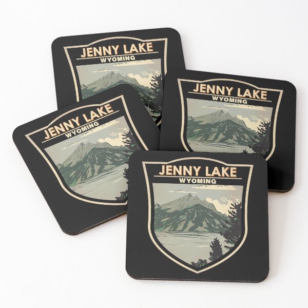 Item preview, Jenny Lake Wyoming Travel Art Badge designed and sold by KrisSidDesigns.