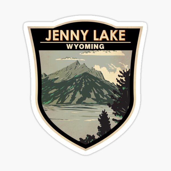 Item preview, Jenny Lake Wyoming Reisekunstabzeichen designed and sold by KrisSidDesigns.