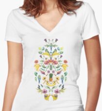 Jugend Goes Bananas! Women's Fitted V-Neck T-Shirt