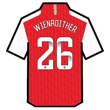 Leah Williamson 2023/2024 Arsenal Womens Home Shirt Sticker for Sale by  ArtForAllAges