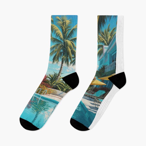 Item preview, Miami Beach Ultra vibrant pop art designed and sold by LLartstation.