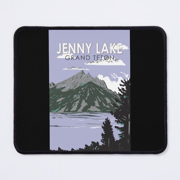Item preview, Jenny Lake Wyoming Travel Art Vintage designed and sold by KrisSidDesigns.