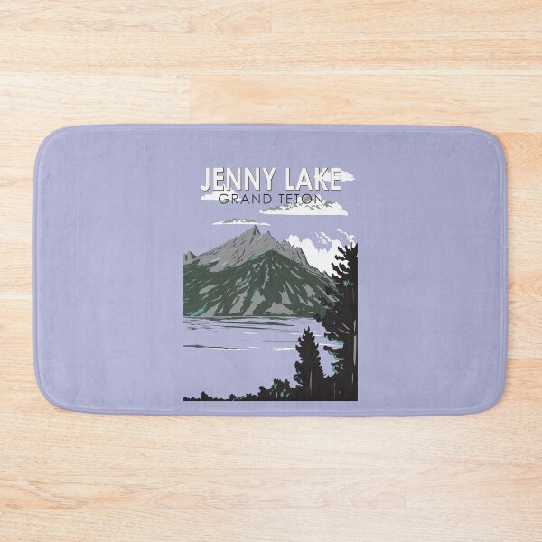 Item preview, Jenny Lake Wyoming Travel Art Vintage designed and sold by KrisSidDesigns.