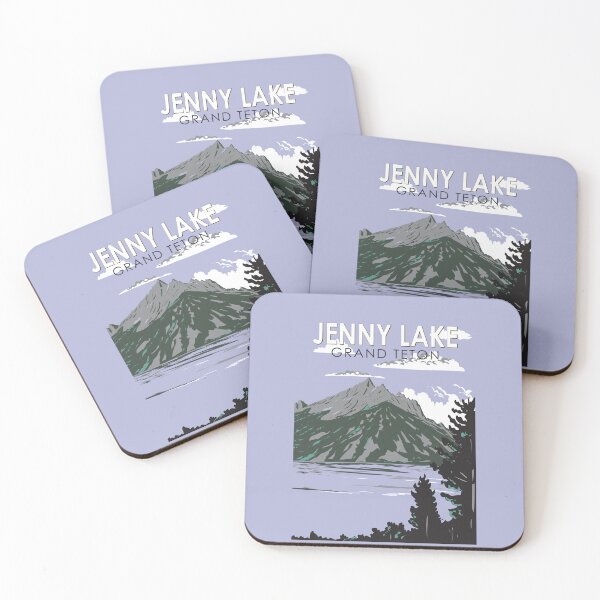 Item preview, Jenny Lake Wyoming Travel Art Vintage designed and sold by KrisSidDesigns.
