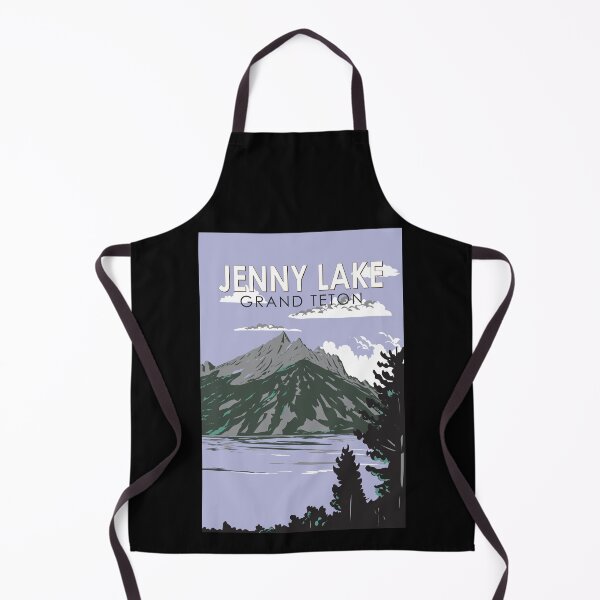 Item preview, Jenny Lake Wyoming Travel Art Vintage designed and sold by KrisSidDesigns.