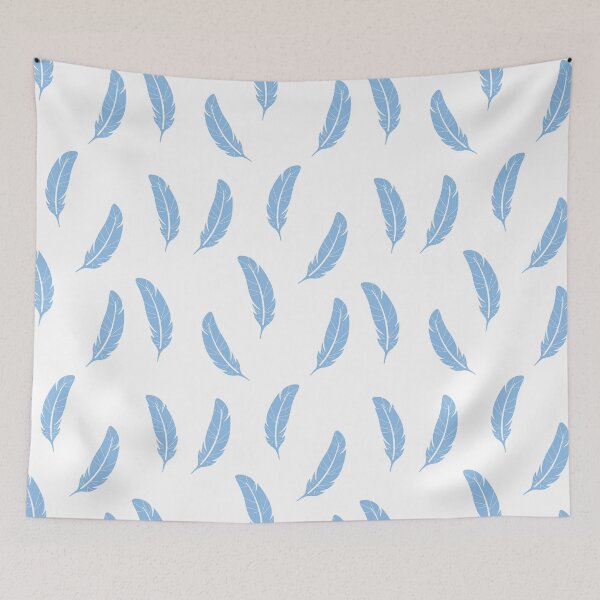 Item preview, Delicate blue feathers designed and sold by smileykty.