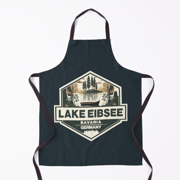 Item preview, Lake Eibsee Germany Travel Art Emblem designed and sold by KrisSidDesigns.