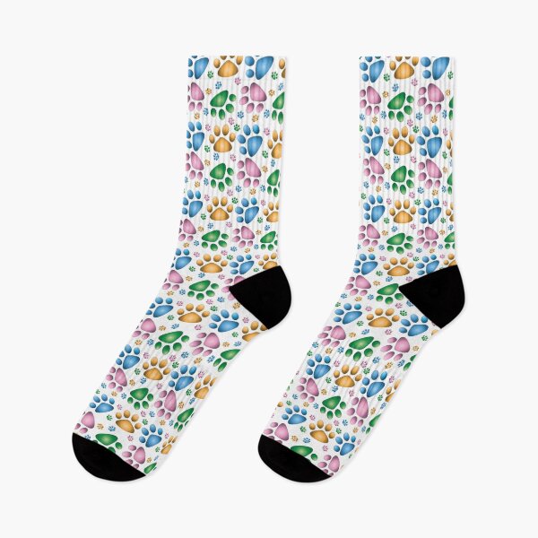 Item preview, Colorful Paw Prints designed and sold by Chele Martines.