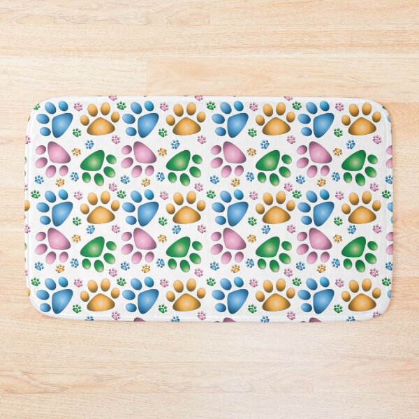 Item preview, Colorful Paw Prints designed and sold by Chele Martines.