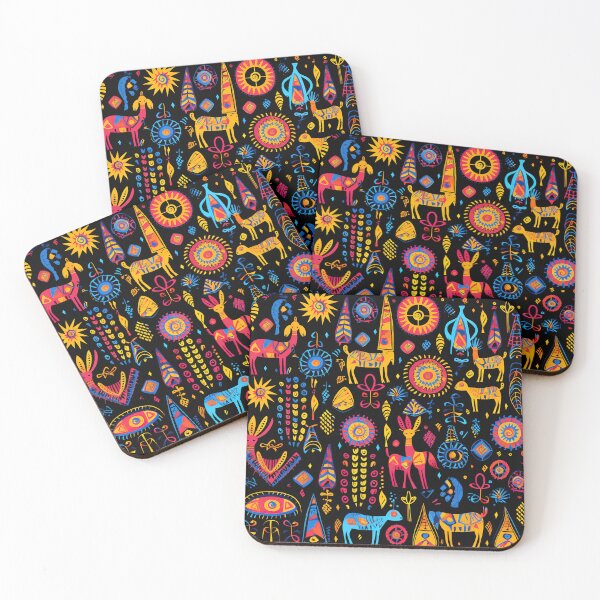 Item preview, Bogolan 11, African motifs in several vibrant colours, neon colors, beauty and fashion designed and sold by br3wow.