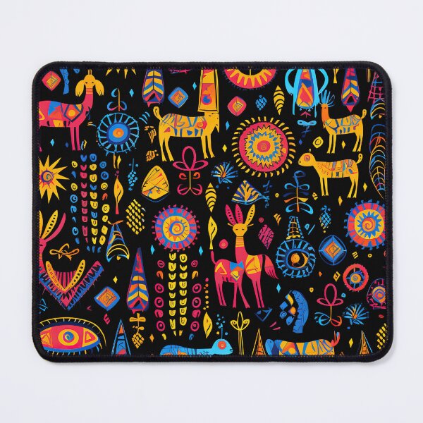 Item preview, Bogolan 11, African motifs in several vibrant colours, neon colors, beauty and fashion designed and sold by br3wow.