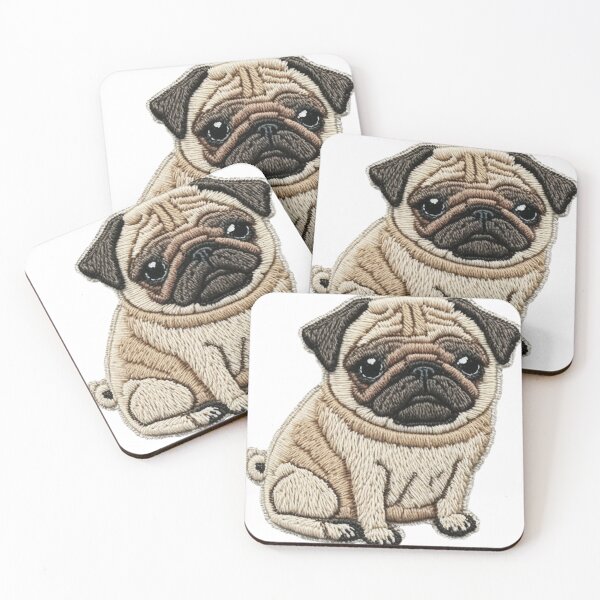 Item preview, Cool iron dog patches,Pug designed and sold by pkk1designsart.