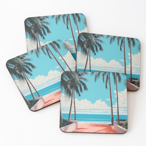 Item preview, Miami Beach Ultra vibrant pop art designed and sold by LLartstation.