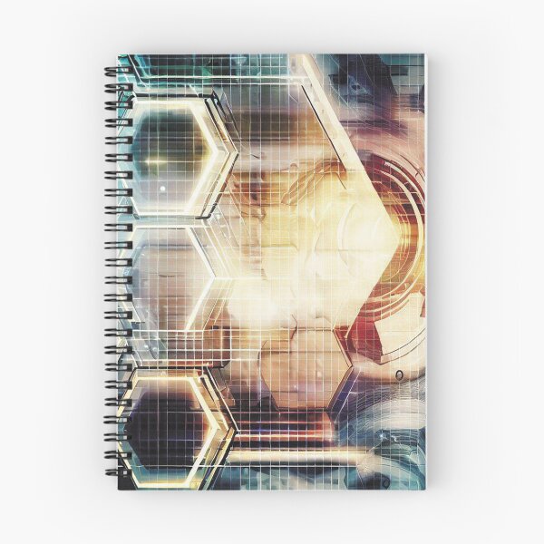 Item preview, Futuristic technological industrial hexagon design designed and sold by WelSol.
